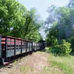 EBT Lok #15 unterwegs mit dem letzten Zug des Tages nach Orbisonia, PA (6.6.09).
