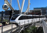 Diese Monorail verkehrt vom MGM Grand Hotel bis zur Station Sahara Las Vegas.