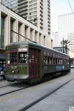 DE 900 Series Straenbahnwagen der New Orleans Regional Transit Authority (RTA), Wagen # 907, aufgenommen am 29.
