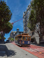 Am 22.5.2019 war Cable Car #16 auf der Powell & Hyde Linie unterwegs in Richtung Market Street.
