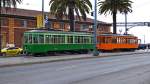 2 Peter Witt 1818 + 1895 (ex Milano) als Einsatzwagen für der linie F  bei der Embarcadero.