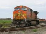Die BNSF Lok 4474 ist am 15.10.2007 in Galveston (Texas) abgestellt.