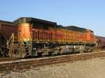 Die BNSF Lok 4381 ist am 2.12.2007 in Galveston (Texas) abgestellt.