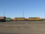 Diese BNSF Loks standen am 3.1.2008 in einem Betriebswerk der BNSF in Amarillo (Texas).