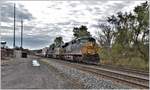 CSX doublestacker mit GE ES44AH bei Palatine bridge Richtung Buffalo.