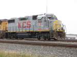 Die KCS (Kansas City Southern Line) Lok 2032 ist am 1.12.2007 in Houston (Texas) abgestellt.