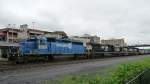 1 x Conrail, 3 x Norfolk Southern, ziehen einen schweren Gterzug durch Altoona, PA (5.6.09)