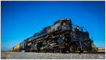 BIG BOY - Union Pacific No 4014 fährt bei den 150 Jahr Feierlichkeiten der Transkontinental Eisenbahn  The Great Race Across the Southwest  von San Bernardino nach Yuma, fotografiert nahe Indio.