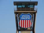 Rangierbahnhof-Kontrollturm der Union Pacific in Cheyenne (Wyoming).