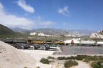 Teil2: Einige Minuten sp�ter: Am 27.06.2026 kam dieser Zug mit der Union Pacific durch den Cajon Pass aus San Bernadino kommend.