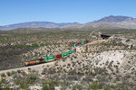 UP 7239 (GE AC4400CW) mit Containerzug am 10.03.2016 bei Vail, Arizona.