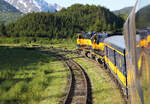 Fahrt mit dem 'Coastal Classic' von Anchorage nach Seward durch Alaskas wundersch�ne Landschaft.