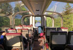 Feudales Reisen mit dem 'Goldstar Class'-Ticket mit bequemen Sitzen und pr�chtiger Aussicht durch Alaska.
