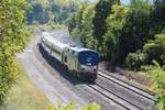 26-8-2012 bei Beacon, NY. Amtrak Empire Service mit Genesis 713 nach Niagara Falls
