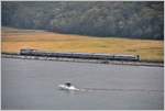 Amtrak Zug nach Albany und Buffalo folgt dem Lauf des Hudson River talaufwärts.