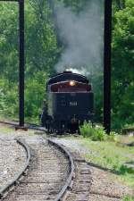 Hier rangiert die CN 89 der Strasburg Railroad an das andere Ende des Zuges (02.06.09).