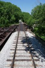 Diese Brckenkonstruktion ist schon recht simpel (Chattanooga, 30.5.09).