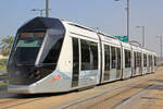 Tram Dubai, Station  Al Sufouh , Alstom Citadis 402, 02.Februar 2022, Dubai, UAE. 