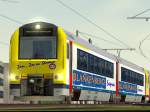 Fantasie-repaint  Blankenberge Express  der NMBS-SNCB AR/MW41 des MSTrainstop Team.