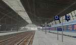 Ein InterRegio im Bahnhof Dresden-Neustadt, der nach einen 5-mintigen Aufenthalt weiter nach Dresden Hauptbahnhof fhrt.