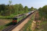 2TE10M - 3547 mit Kesselzug bei Naujene (09.05.2009)