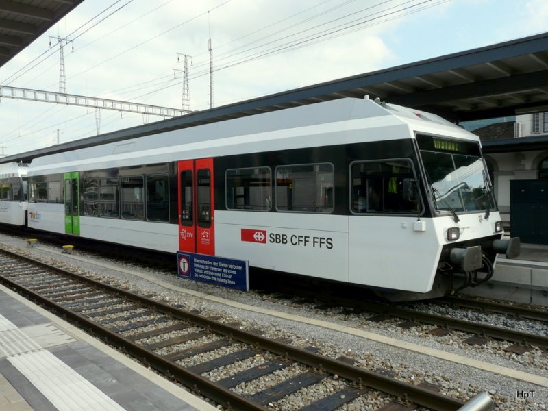 Thurbo / SBB  - Steuerwagen Bt 50 46 29-35 233-9 im Bahnhof von Weinfelden am 21.06.2009