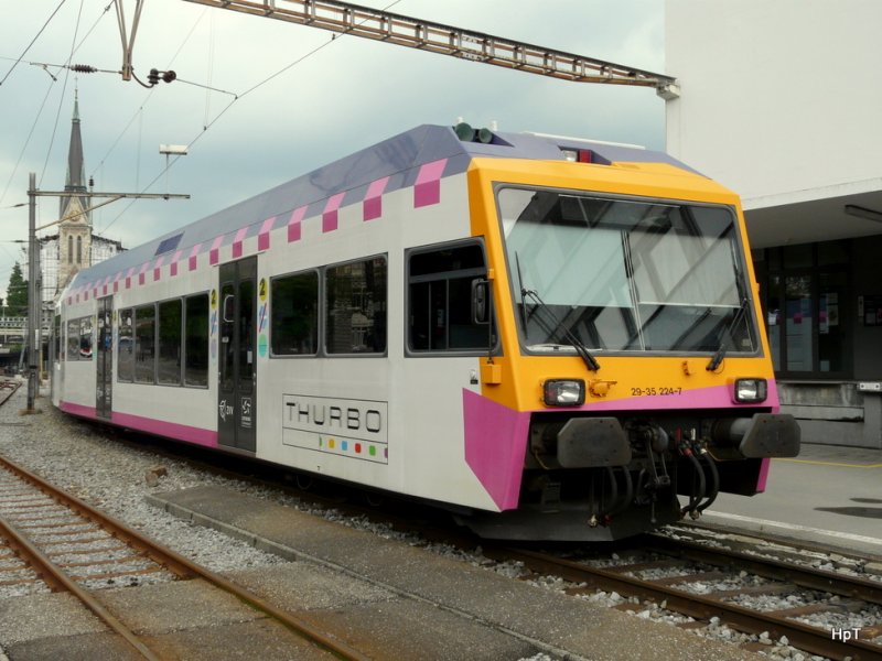 Thurbo / SBB - Steuerwagen Bt 50 46 29-35 224-7 im Bahnhof von St.Gallen amm 21.06.2009