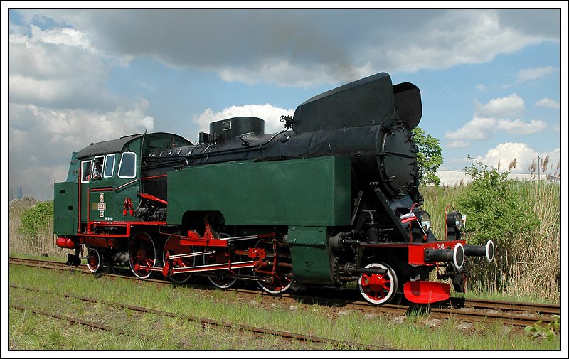 Tkt48-18 am 3.5.2008 bei der Dampflokparade in Wolsztyn.