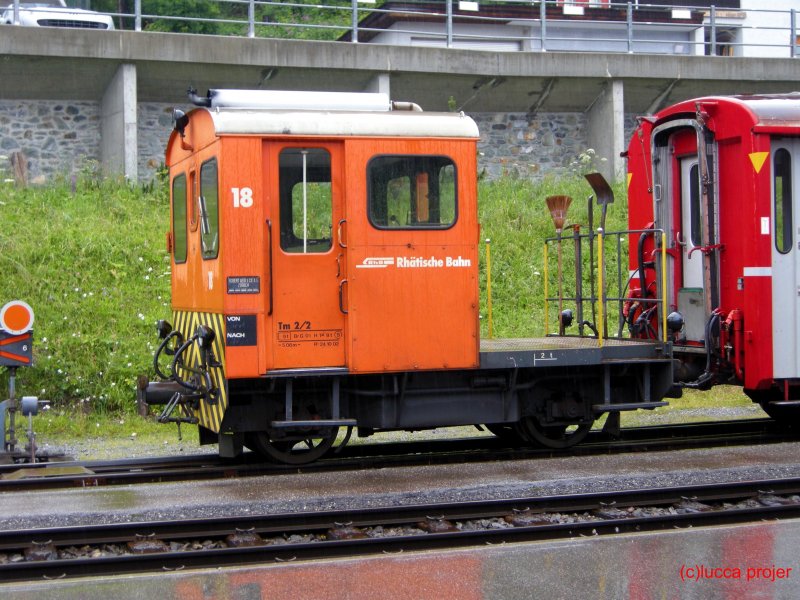 Tm2/2 18 am 14.7.08 in Arosa.Dieser Traktor wurde am 5.9.08 abgebrochen.
