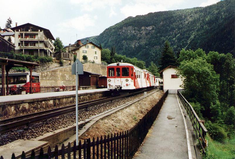 TMR BDeh4/4 Mont Blanc Express in Finhaut Juni 1994