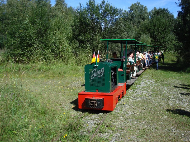 Torfbahn zum Mitfahren im Wurzacher Ried,
Aug.2008