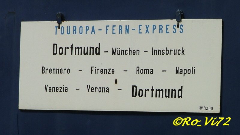 Touropa-Fern-Express, Dortmund-Verona und zurck. Museum BO-Dahlhausen. 15.05.2005.