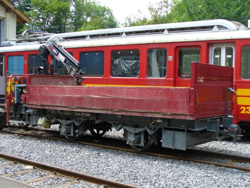 TPC / BVB - Dienstwagen X 905 Abgestellt im Depotareal von Bex am 29.07.2007