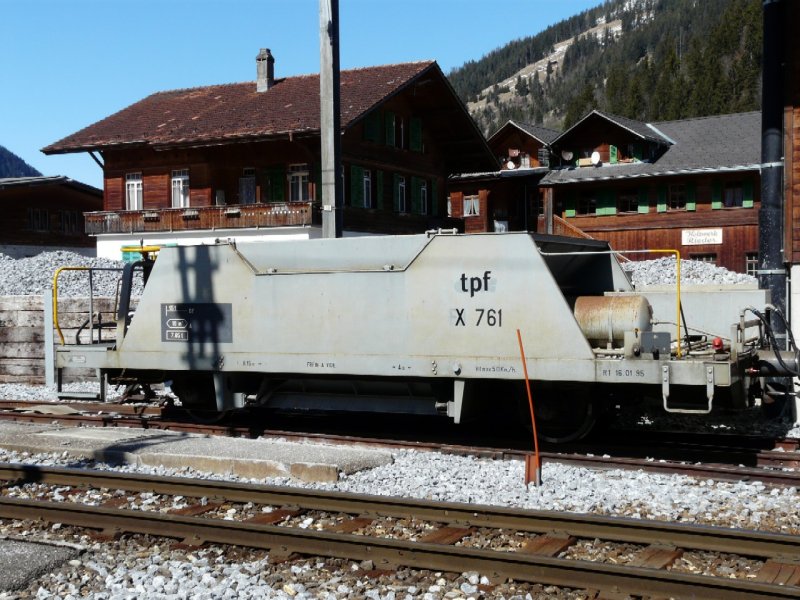 tpf - Dienstwagen / Baudienst Schotterwagen X 761 .. Foto vom 29.03.2008