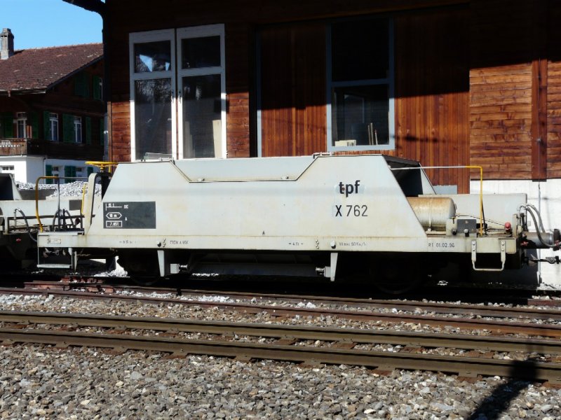 tpf - Dienstwagen / Baudienst Schotterwagen X 762 .. Abgestellt in St.Stephan am 29.03.2008