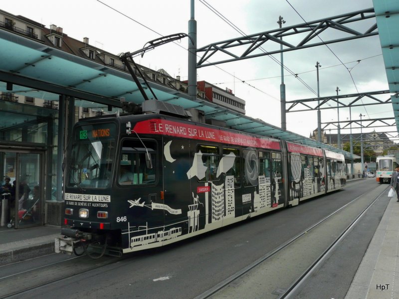 TPG - Tram Be 4/8 846 unterwegs auf der Linie 13 am 04.09.2009