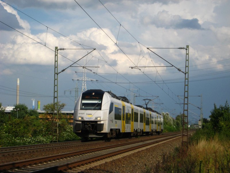 TR 502 als TR32 unterwegs von Mainz in Richtung Bingen im August 2009. Aufgenommen bei Mainz.