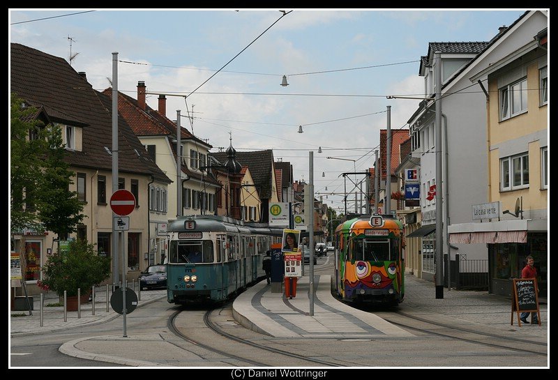 Traktion (3)291 und (3)204 an der Odenwaldstrae. 07. Juni 2009.