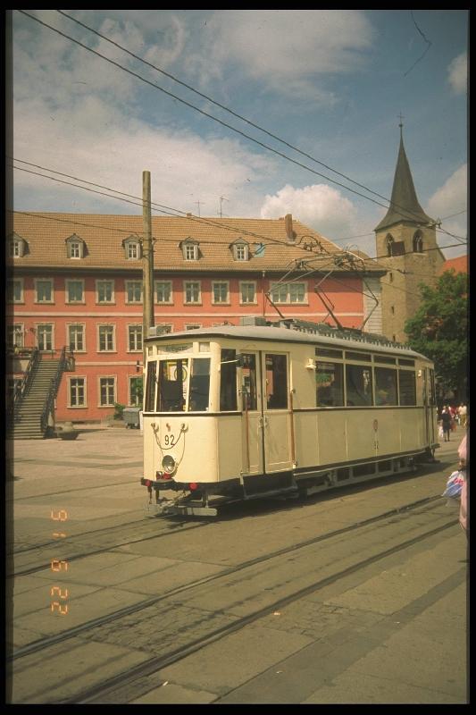Triebwagen 92 der Erfurter Strassenbahn