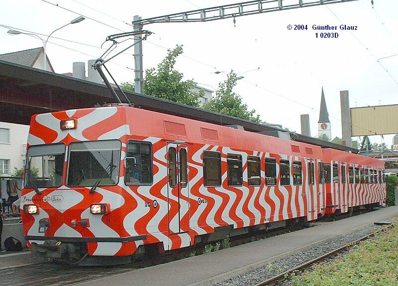 Triebzug 14 am 16.08.2004 in Wil