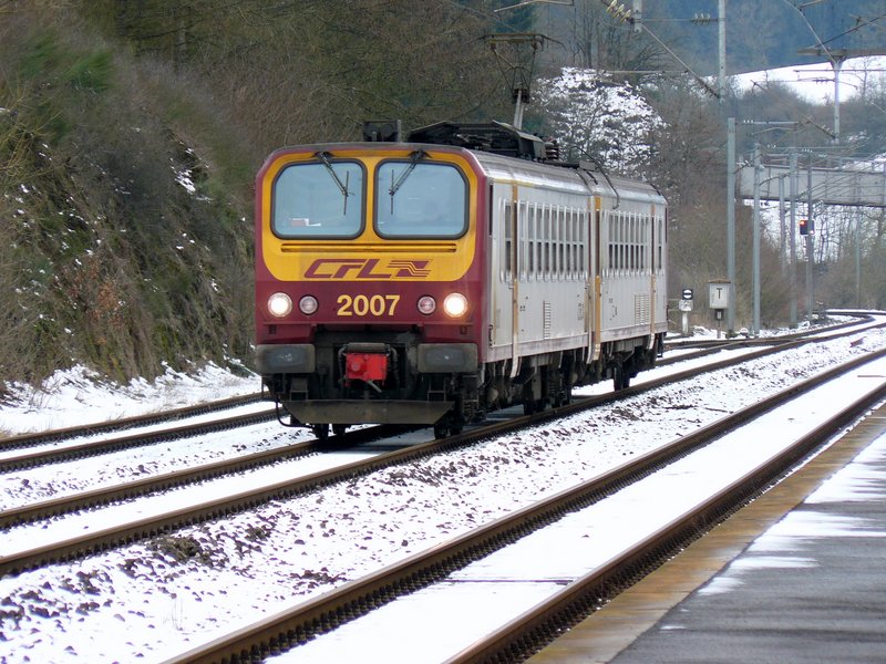 Triebzug 2007 als IR3816 fotografiert in der N�he von Wilwerwiltz am 22.03.08.