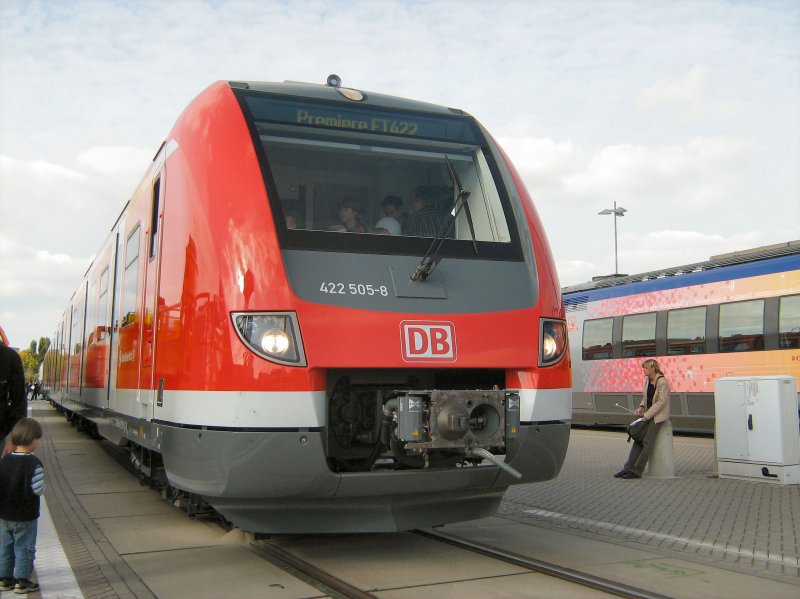 Triebzug 422 der DB - Vorstellung auf der InnoTrans 2008 in berlin, 27. 9. 2008