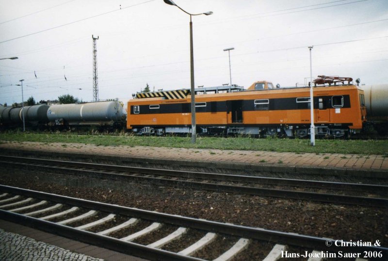 Turmtriebwagen 708 308-2 im September 1999 in Angermnde.  