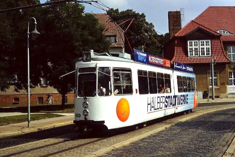 Tw 160 (ex Stuttgart 560) am Torteich (7. September 2004)