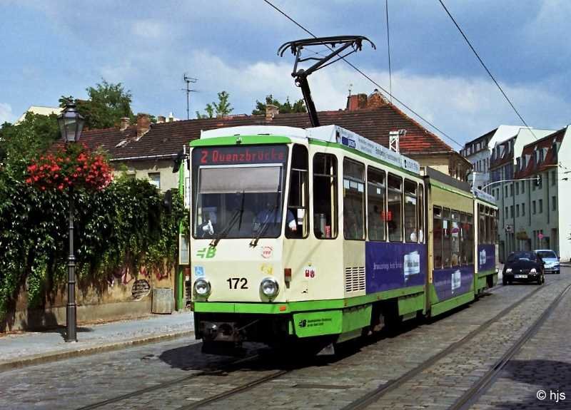Tw 172 auf der Plauer Strae (15. August 2005)