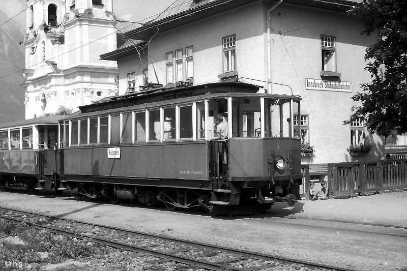 Tw 4 am Stubaitalbahnhof in Innsbruck (28. August 1968)