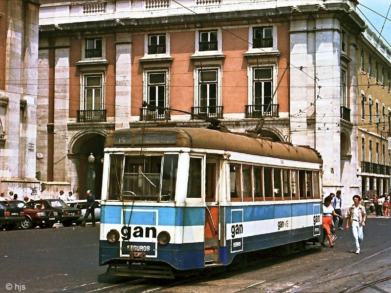 Tw 904 auf der Praa do Comrcio (16. Juni 1986)