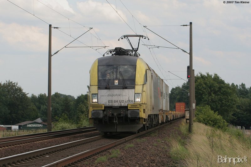 TXL 182 508 am 14.07.2007 bei Buchholz (Nordheide). 
www.bahnpix.de