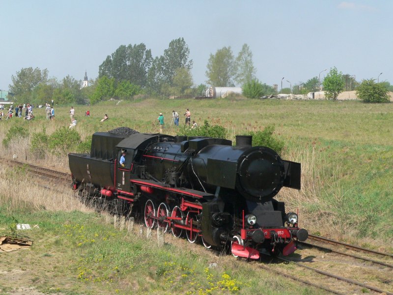 Ty2 953 auf der Dampflokparade am 28.4.2007 in Wolsztyn.