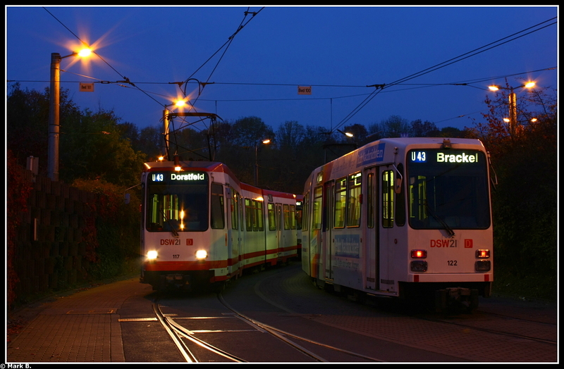 Typische Szene an der Endstelle in Dorstfeld.
